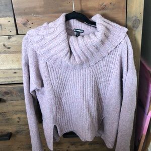 Express pink cowl neck
